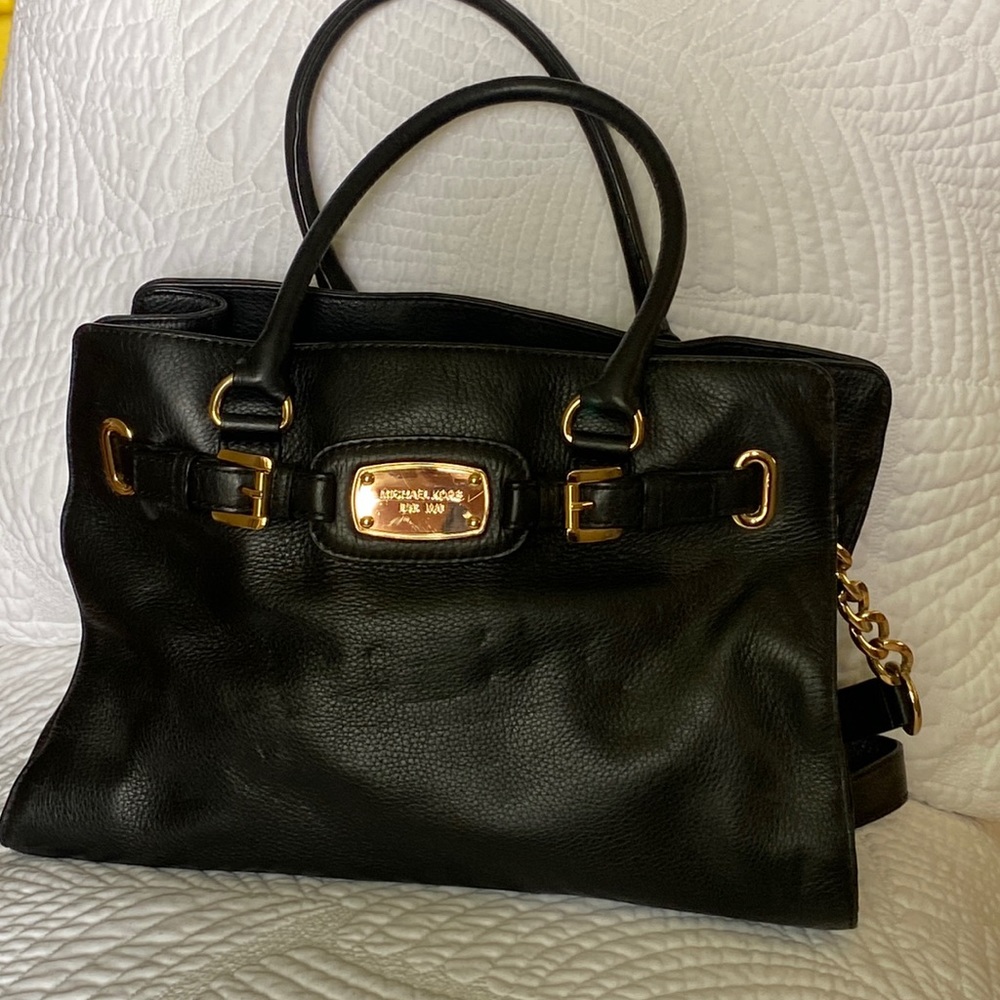 Michael Kors Black Leather Purse